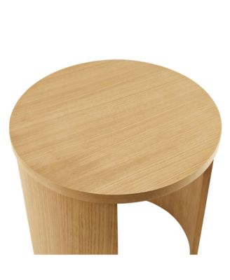 Aspect Round Wood End Table