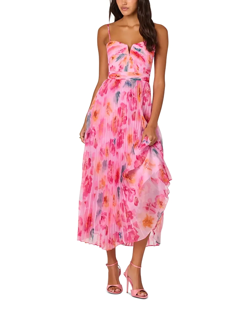Astr the Label Bayley Printed Midi Dress