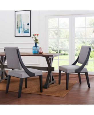 Cambridge Upholstered Fabric Dining Chairs, Set of 2