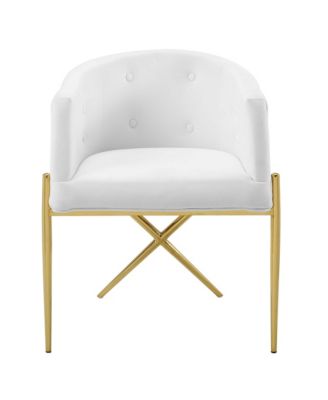 Savour Performance Velvet Accent Dining Armchair, Set of 2