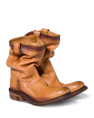 Women's Leather Slouch Boots