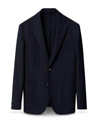 Soft Wool Knit Suit Jacket