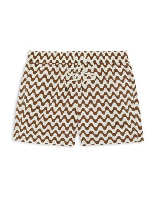 Copacabana Wavy Stripe Classic Fit Swim Trunks
