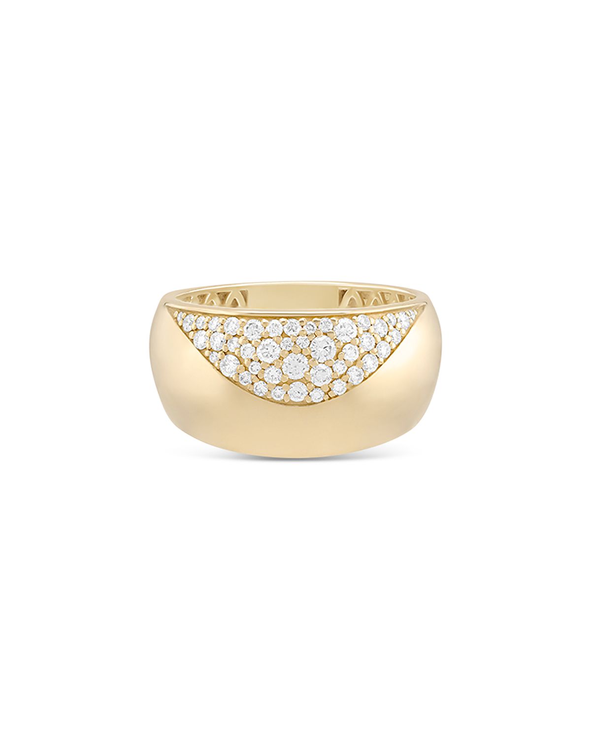 Lana 14K Yellow Gold Diamond Dipped Profusion Bubble Ring