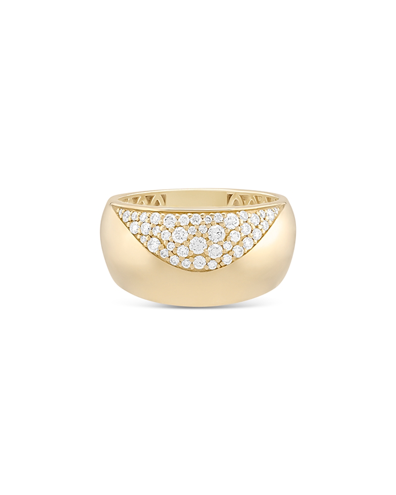 Lana 14K Yellow Gold Diamond Dipped Profusion Bubble Ring