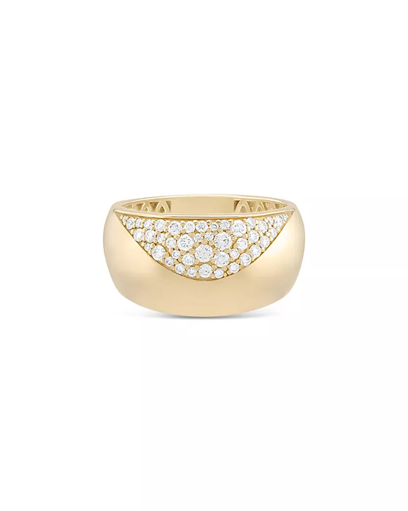 Lana 14K Yellow Gold Diamond Dipped Profusion Bubble Ring