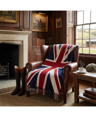 Union Jack Merino Wool Throw