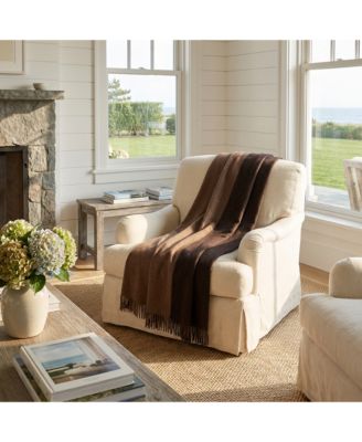 The Gentlemen's Collection Reversible Double Cloth Lambswool Throw