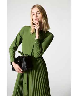 Kelsie Pleated Shirtdress