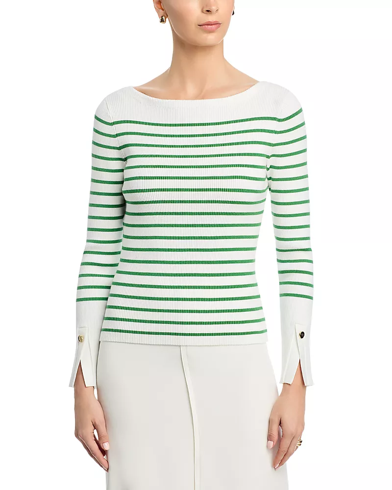 Elie Tahari The Sula Boat Neck Sweater