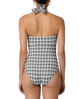 Retro Halter One Piece Swimsuit