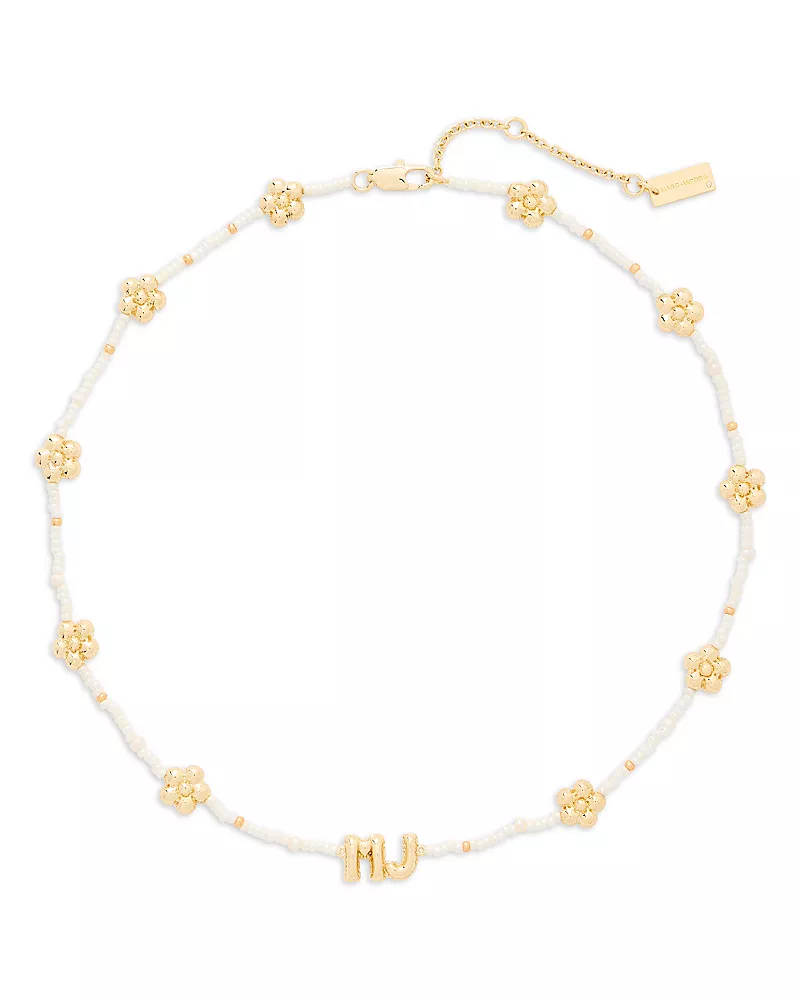 Marc Jacobs The Beaded Mj Balloon Necklace, 16