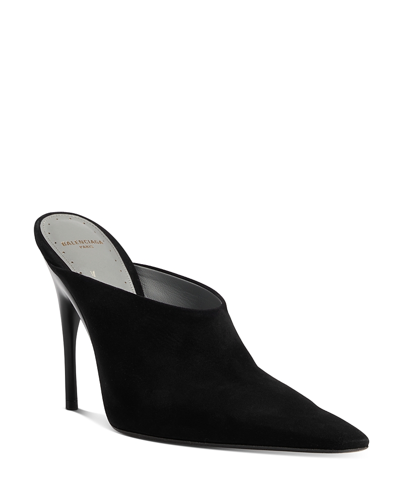 Balenciaga Women's Duchesse Suede Mule Pumps