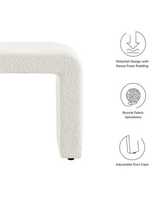 Simba Boucle Fabric Waterfall Stool