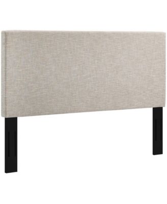 Taylor Upholstered Linen Fabric Headboard, Full/Queen