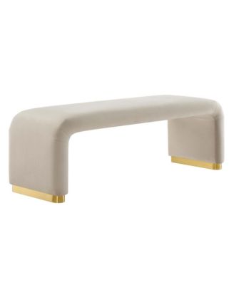 Koda Performance Velvet Waterfall Long Bench