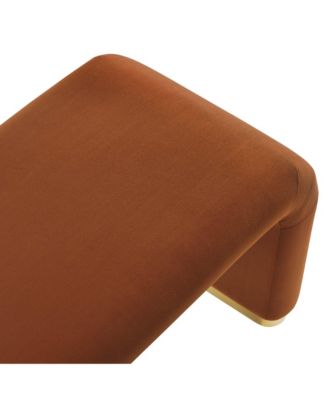 Koda Performance Velvet Waterfall Long Bench