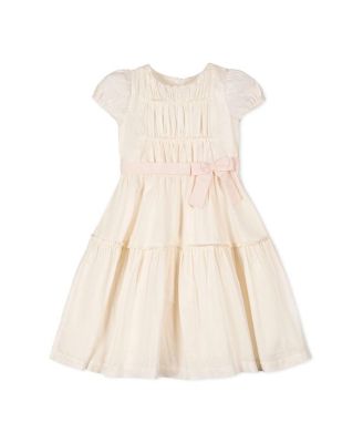Girls' Organic Puff Sleeve Tiered Party Dress - Little Kid, Big Kid