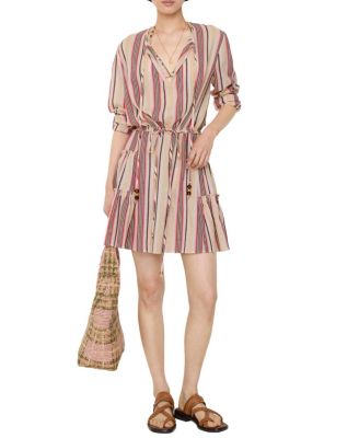 Striped Cotton Voile Dress