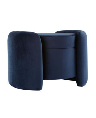 Nebula Upholstered Performance Velvet Ottoman