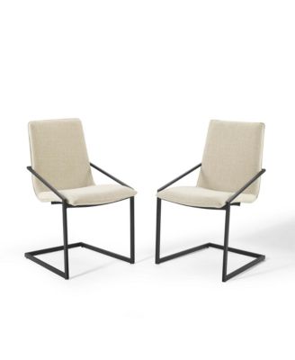  Pitch Upholstered Fabric Dining Armchair, Set of 2