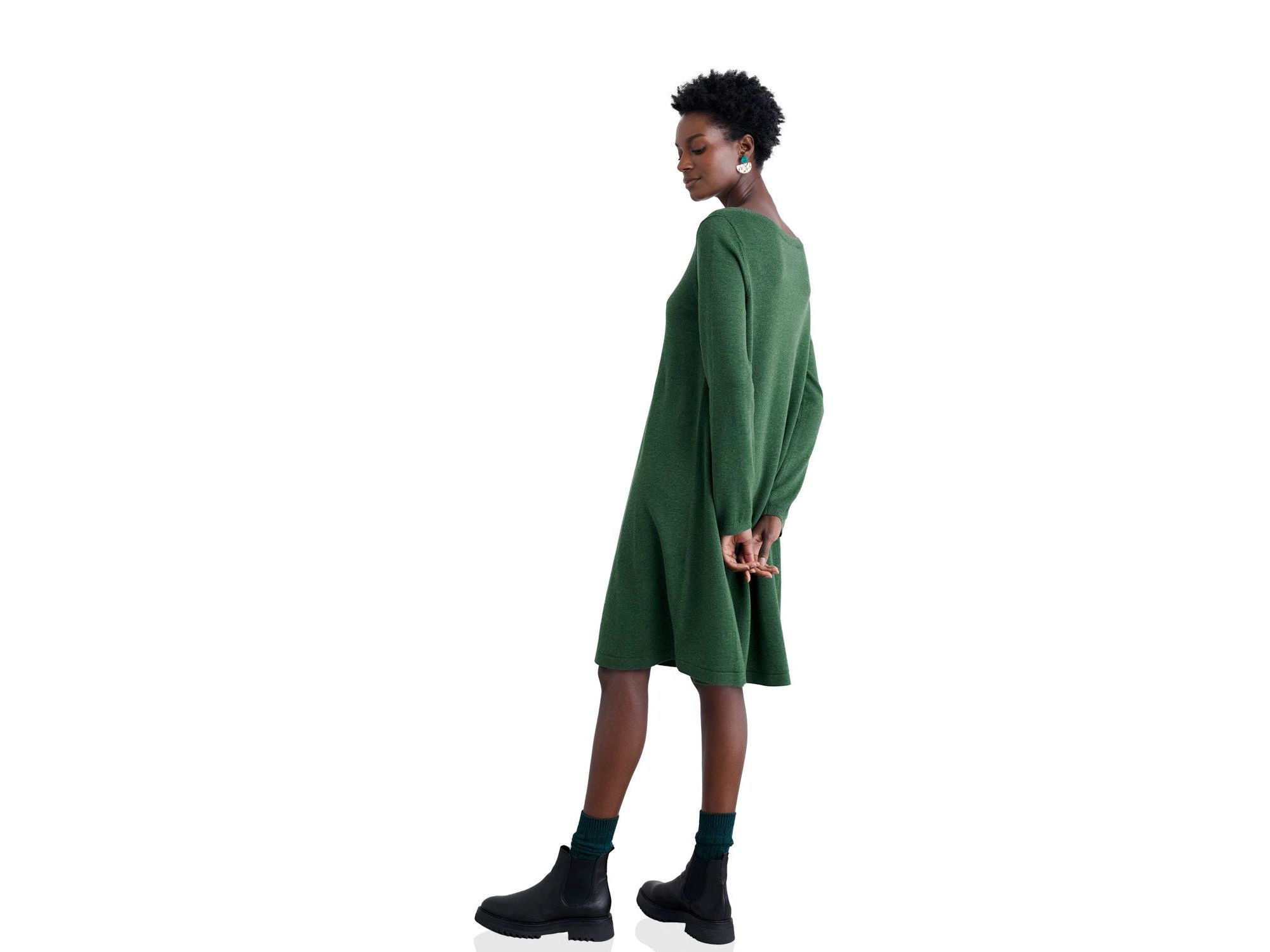 Poltreen Knee Length Knitted Dress — Image 8