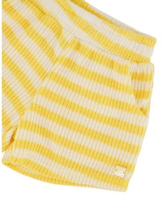 Girls' Elastic Waist Scoop Pockets Striped Shorts - Big Kid