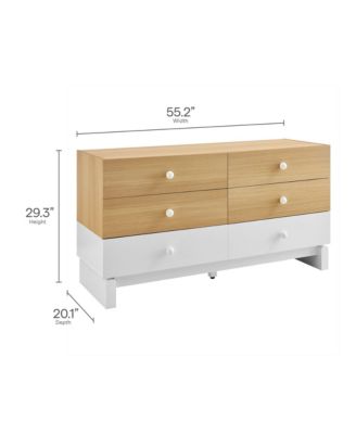 Nolia 6-Drawer Color Block Dresser