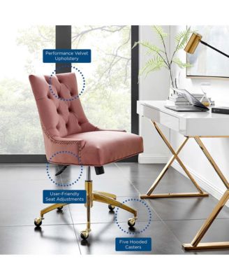  Regent Tufted Performance Velvet Office Chair
