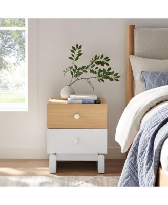  Nolia 2-Drawer Color Block Nightstand