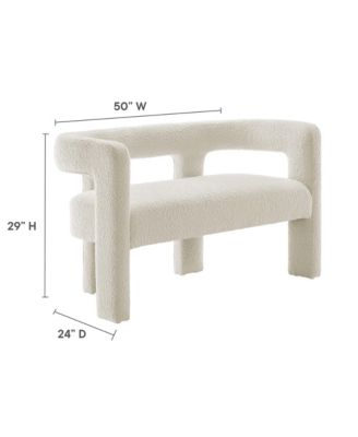  Kayla Boucle Upholstered Loveseat