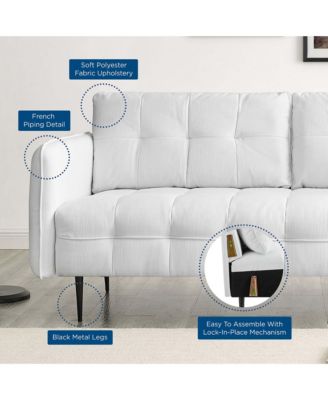  Cameron Tufted Fabric Sofa