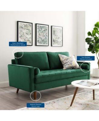  Valour Performance Velvet Sofa