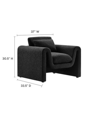  Waverly Boucle Upholstered Armchair