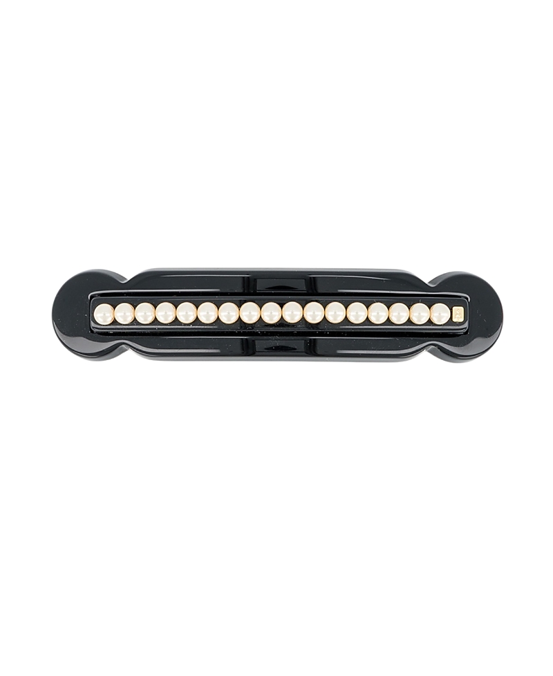 Alexandre de Paris Lineature Pearls Acetate Barette