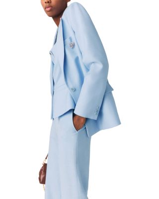 Vigalue Double Breasted Suit Jacket