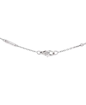  Mini Frivole Pendant Necklace 18K White Gold and Diamond, 0.6"