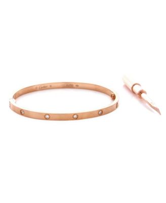  Small Love 10 Diamond Bracelet 18K Rose Gold with Diamonds