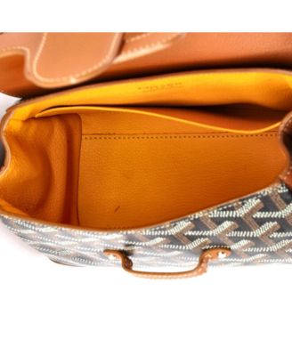  Mini Saigon Top Handle Bag Coated Canvas with Leather