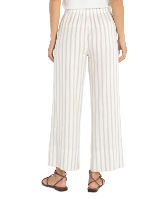 Pull On Wide Leg Crop Trousers