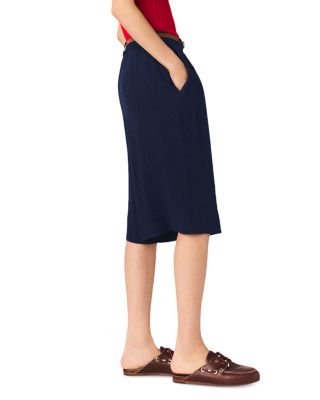 Icailly Linen Blend Bermuda Shorts
