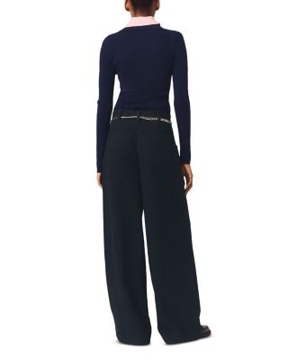 Padeiry Tweed Wide Leg Pants