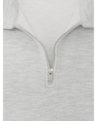 Half Zip Tape Cuff Polo Shirt