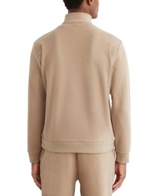 Brushed Rib Half-Zip Sweatshirt