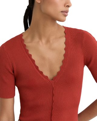 Marcy Scalloped Edge Top