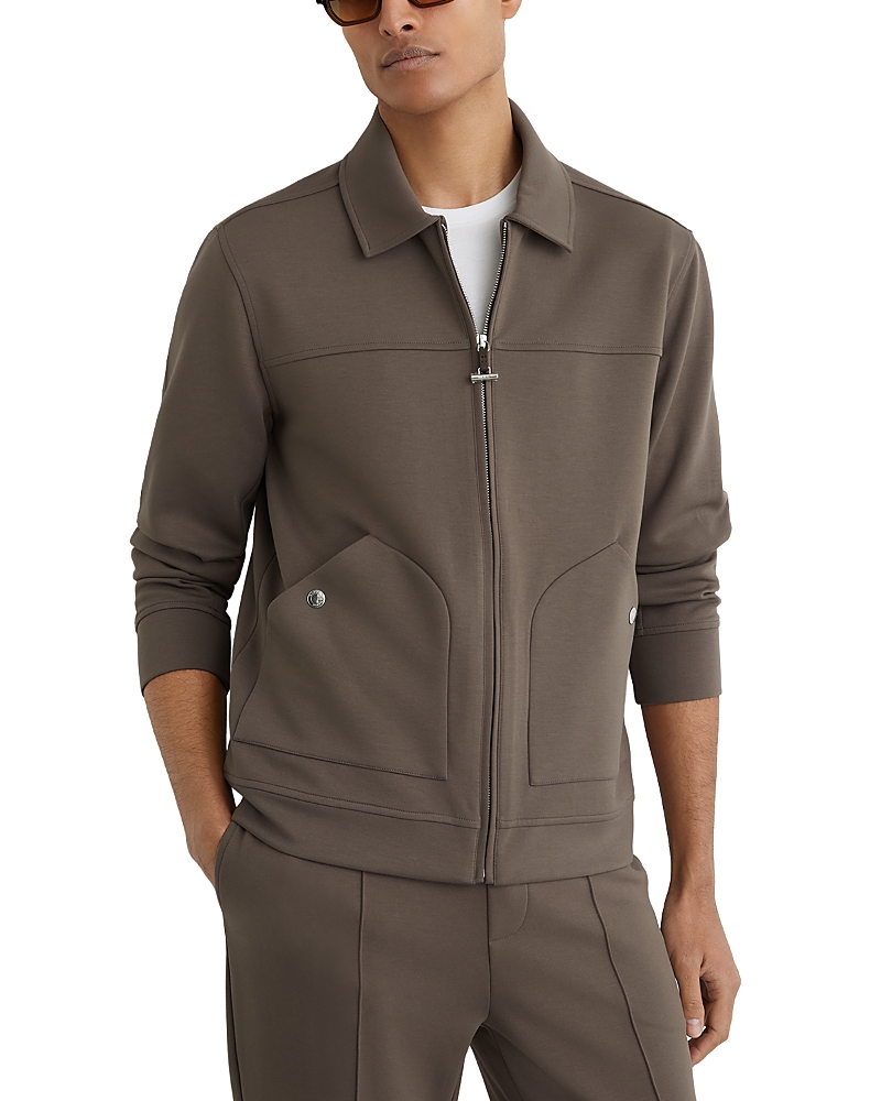 Reiss Interlock Zip Through Sweatshirt