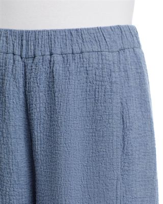 Cotton Doubleweave Ankle Lantern Pants