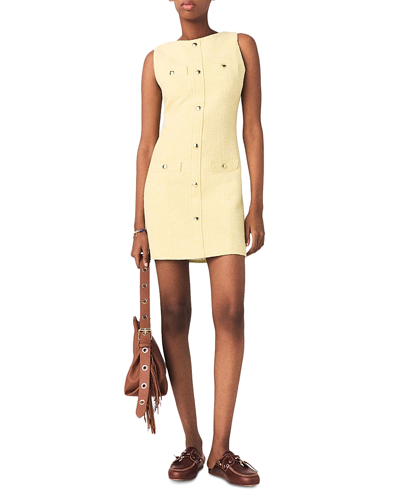 Maje Rylener Tweed Mini Dress