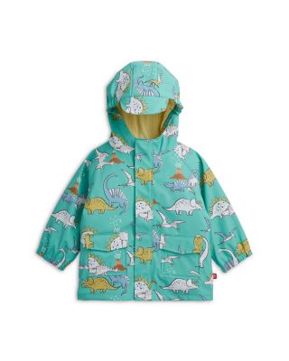 Unisex Dino Print Color Changing Magnetic Raincoat - Little Kid, Big Kid