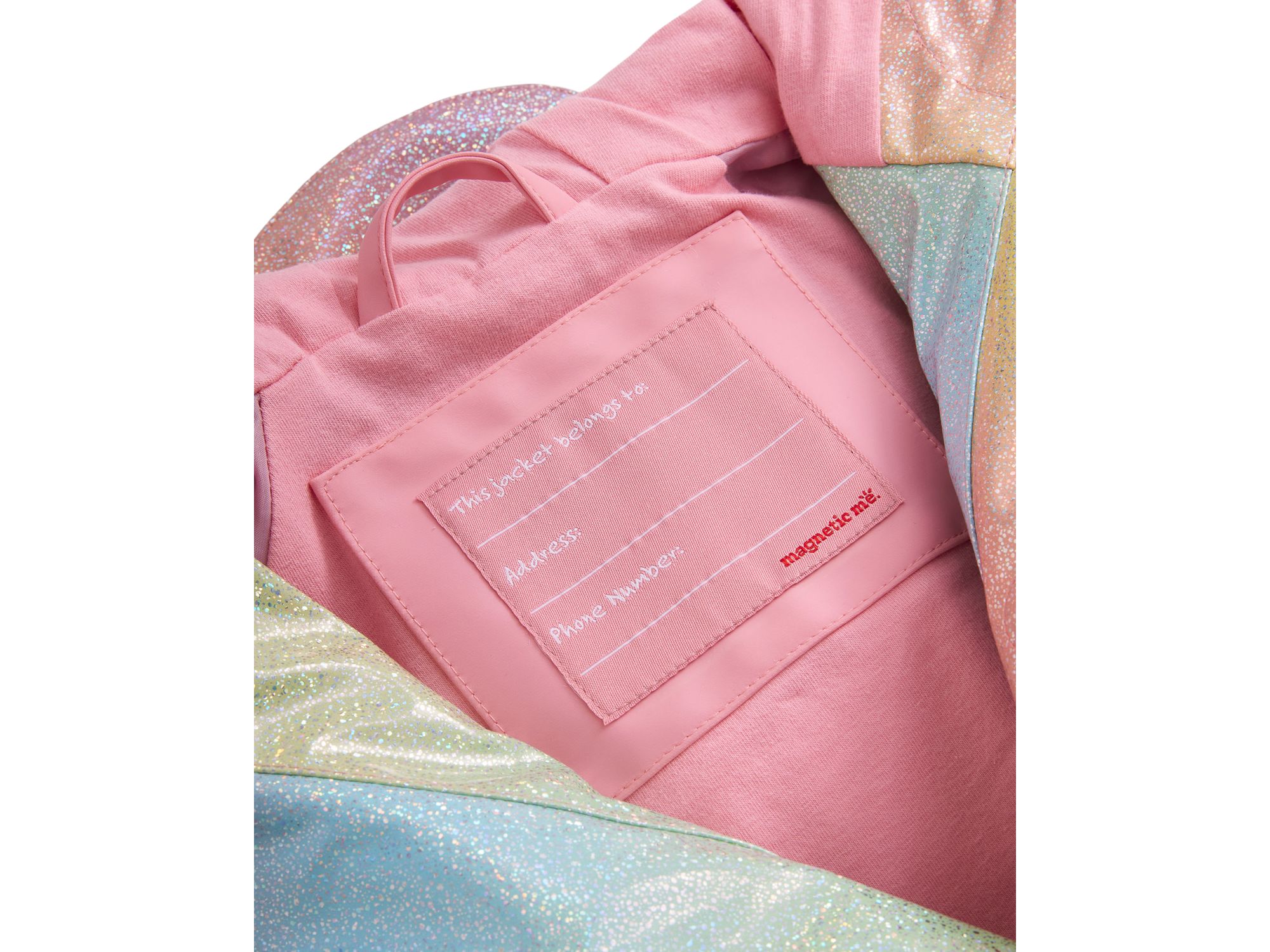 Girls' Unicorn Sparkle Print Magnetic Raincoat - Little Kid, Big Kid — Image 5